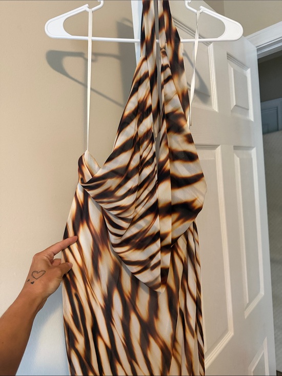 Runaway The Label Dresses & Skirts - Women’s Halter Slip Dress in Brown Tie-Dye